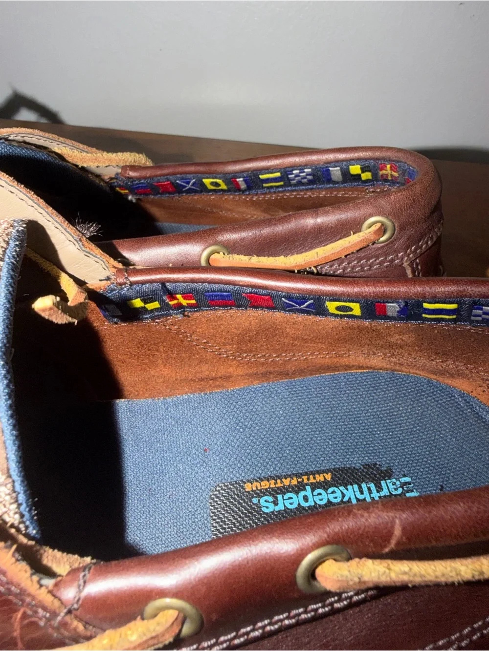 Timberland Men's Dark Brown Leather Boat Shoes